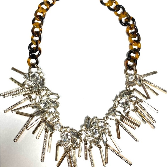 BaubleBar Necklace Rhinestones Bling Statement 17.5”+2” - Picture 15 of 16